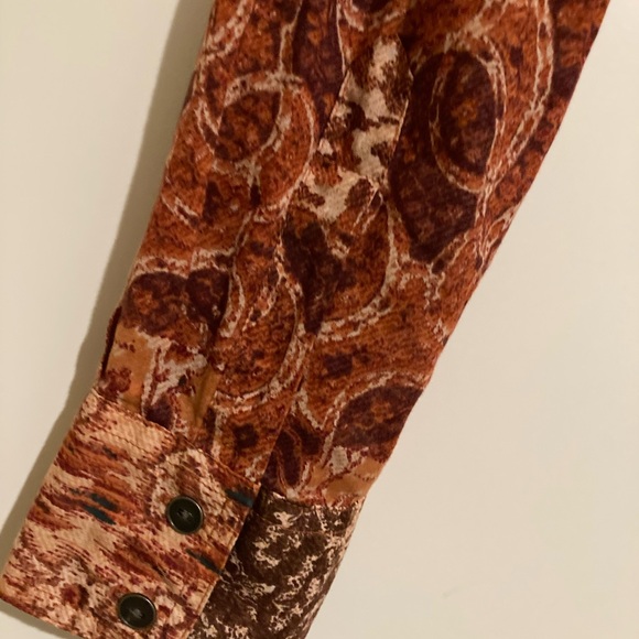 Lucky Brand Ladies Patchwork Button Down Shirt - Picture 6 of 11